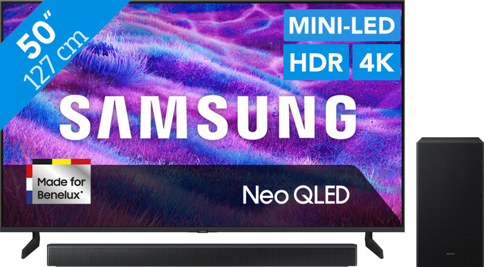 Samsung 50 inches Neo QLED QN82F 4K (2025) + Samsung HW-B66CF (2025) Main Image