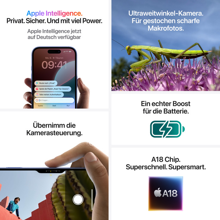 Apple iPhone 16 128GB Schwarz visueller lieferant