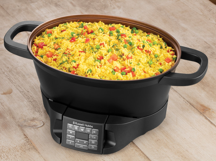 Russel Hobbs Good to Go Multicooker 6,5 liter product in gebruik