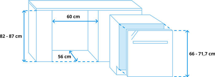 Beko DIN34320 / Built-in / Fully integrated / Niche height 82 - 87cm visual Coolblue 1