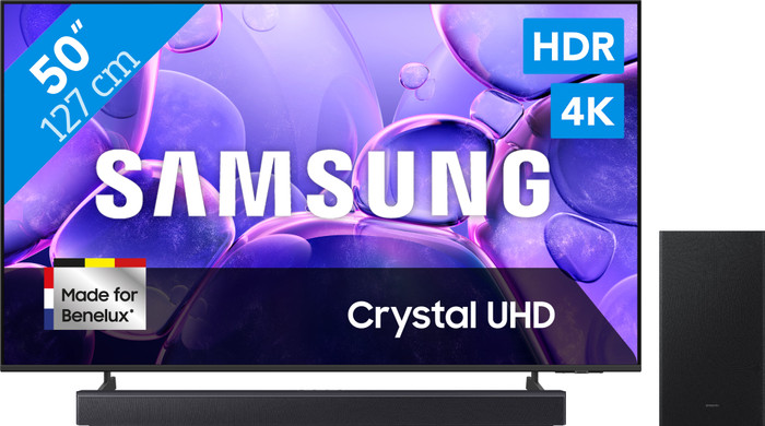 Samsung 50 inches Crystal UHD U8070F 4K (2025) + Samsung HW-B450F (2025) Main Image