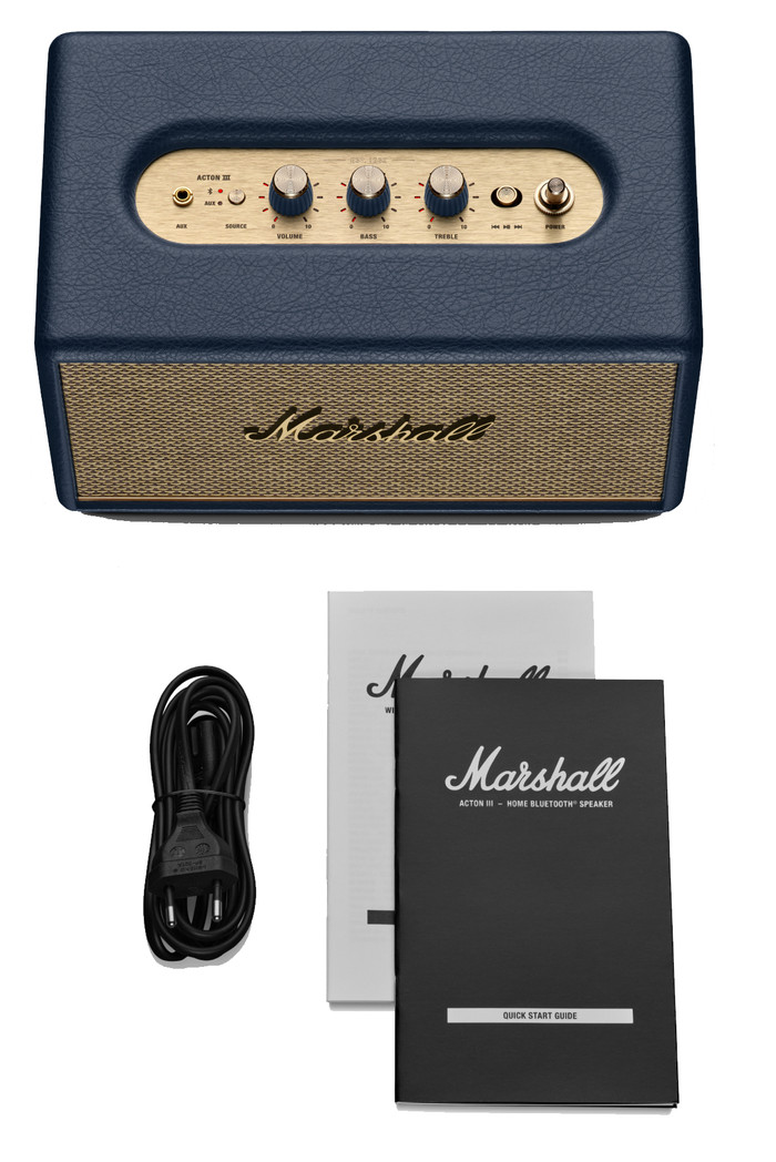 Marshall Acton III speaker BT Midnight Blue samengesteld product