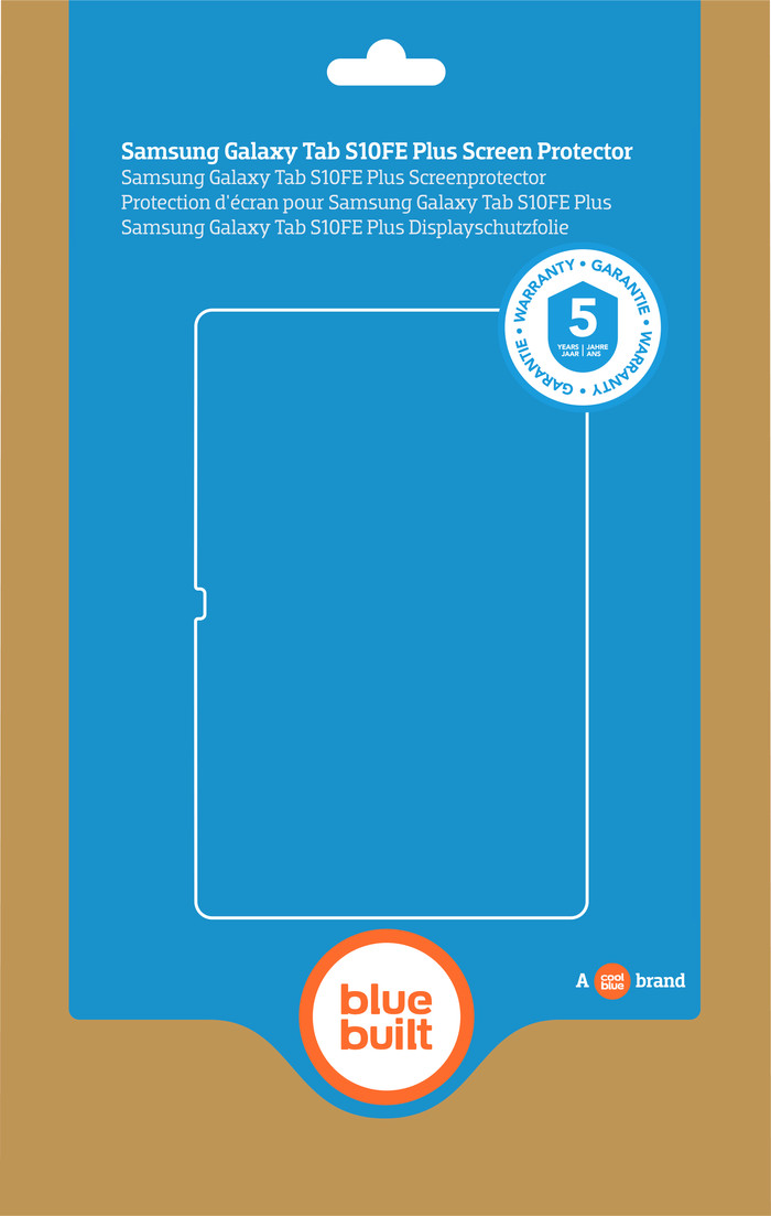 BlueBuilt Samsung Galaxy Tab S10 FE Plus Screenprotector Glas verpakking