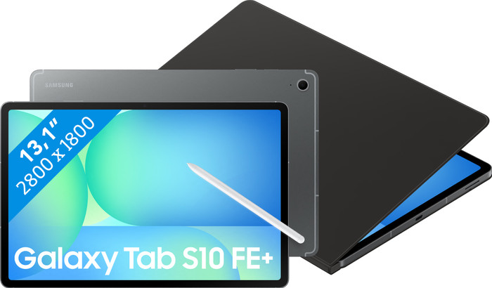 Samsung Galaxy Tab S10 FE Plus 13.1 inches 128GB WiFi and 5G Gray + Book Case Black Main Image