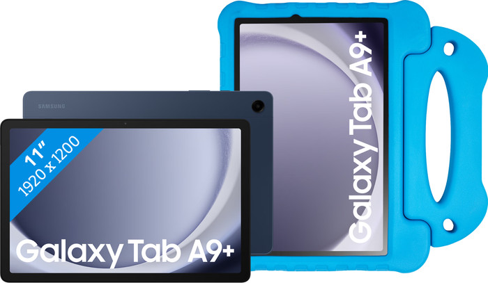Samsung Galaxy Tab A9 Plus 11 inches 6GB/128GB WiFi Blue + BlueBuilt Kids Cover Blue Main Image