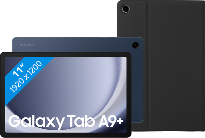 Samsung Galaxy Tab A9 Plus 11 inches 8GB/256GB WiFi Blue + Book Case Black Main Image