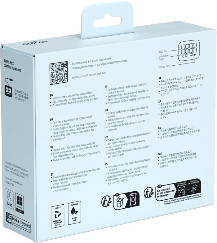 Elgato Stream Deck Neo Black verpakking