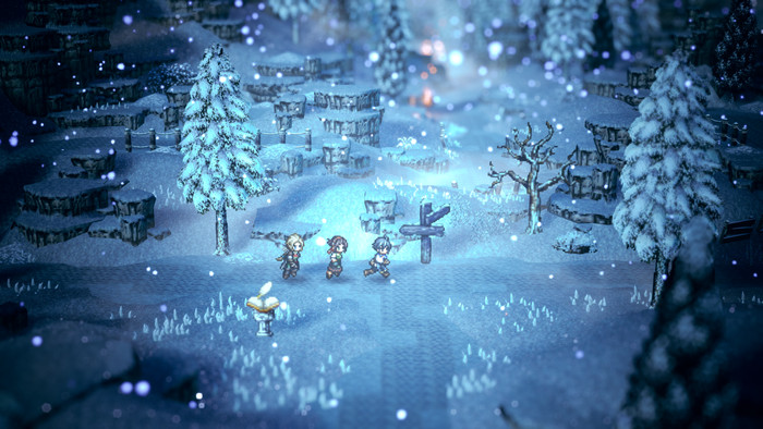 Octopath Traveler 0 Nintendo Switch product in gebruik