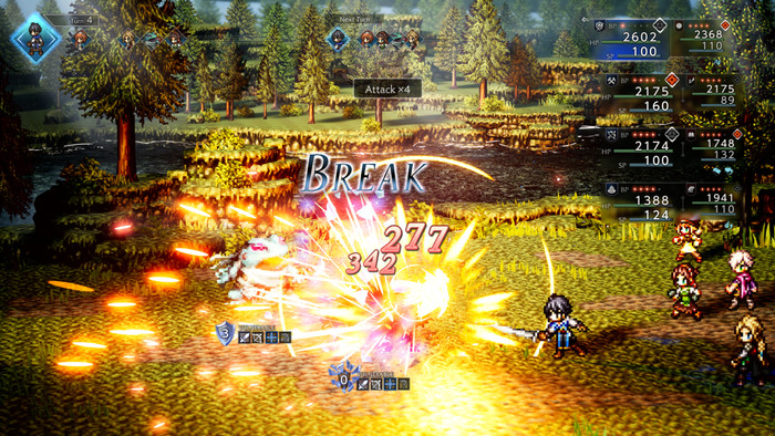 Octopath Traveler 0 Nintendo Switch product in gebruik