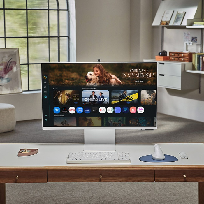 Samsung Smart Monitor M8 M80F LS32FM801UUXEN product in gebruik