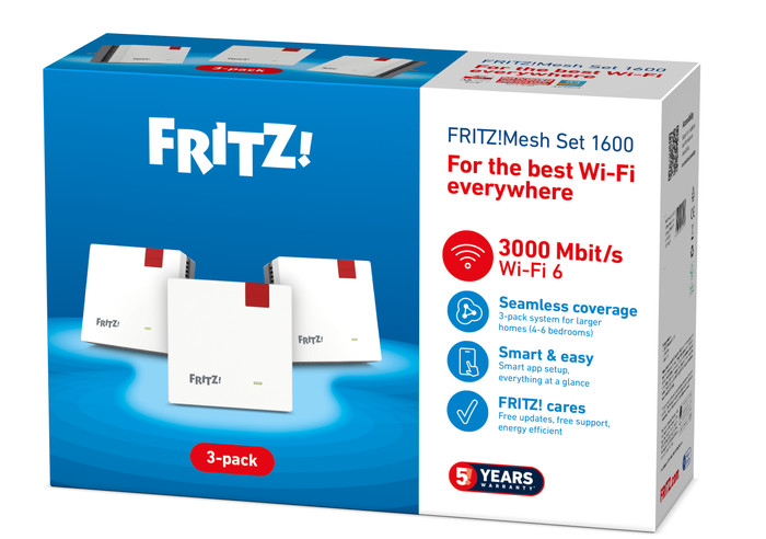 FRITZ!Mesh Set 1600 3-pack verpakking