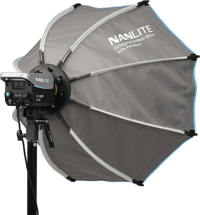Nanlite Octagonal Softbox 60 cm FM Mount achterkant