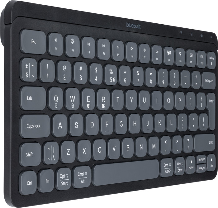 BlueBuilt Draadloos Bluetooth Toetsenbord Premium Mini QWERTY linkerkant