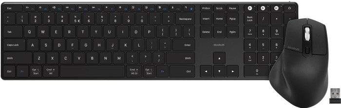 BlueBuilt Draadloos Bluetooth QWERTY Pro Toetsenbord + Ergonomische Bluetooth Muis Main Image