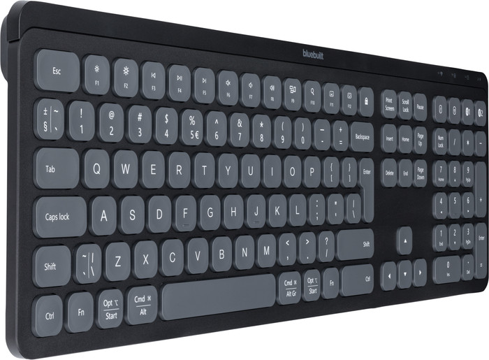 BlueBuilt Draadloos Bluetooth Toetsenbord Premium QWERTY linkerkant