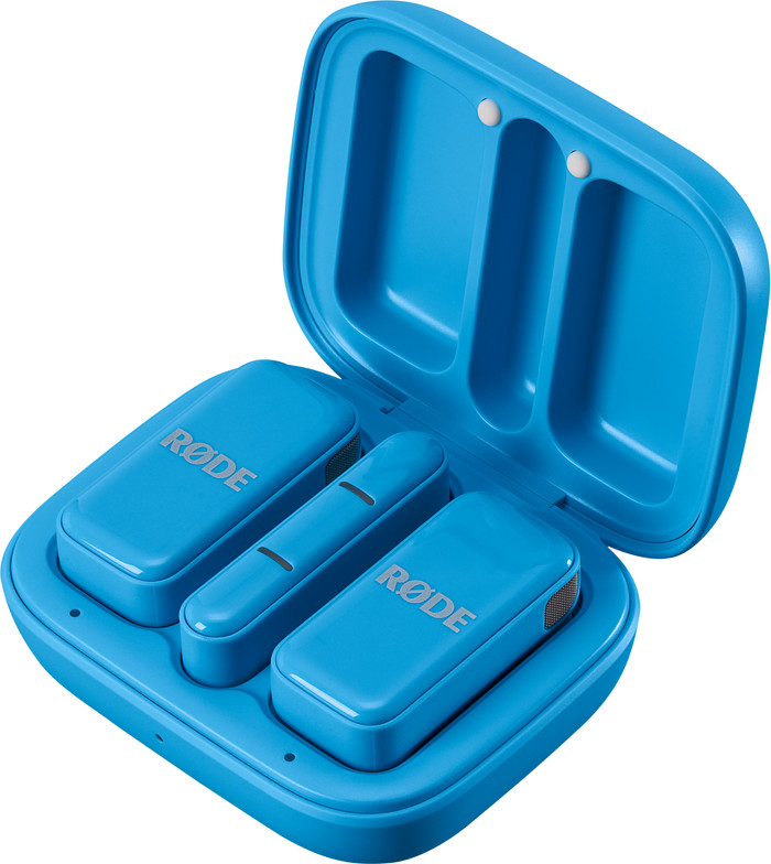 Rode Wireless Micro Blauw Usb C binnenkant