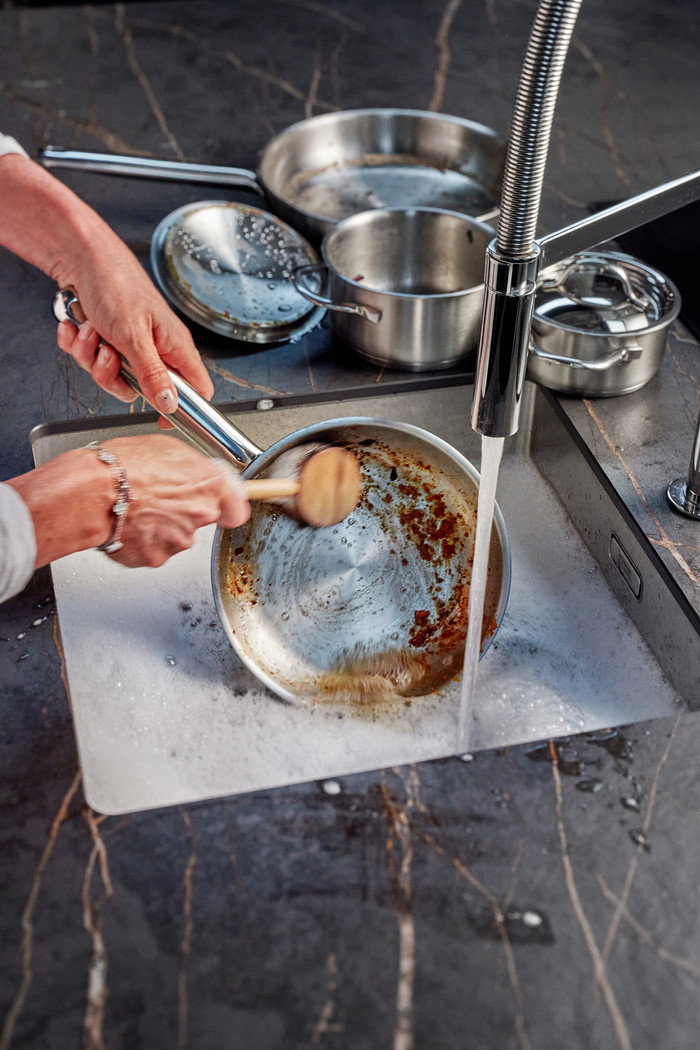 Demeyere Resto 3 Koekenpan 28 cm product in gebruik