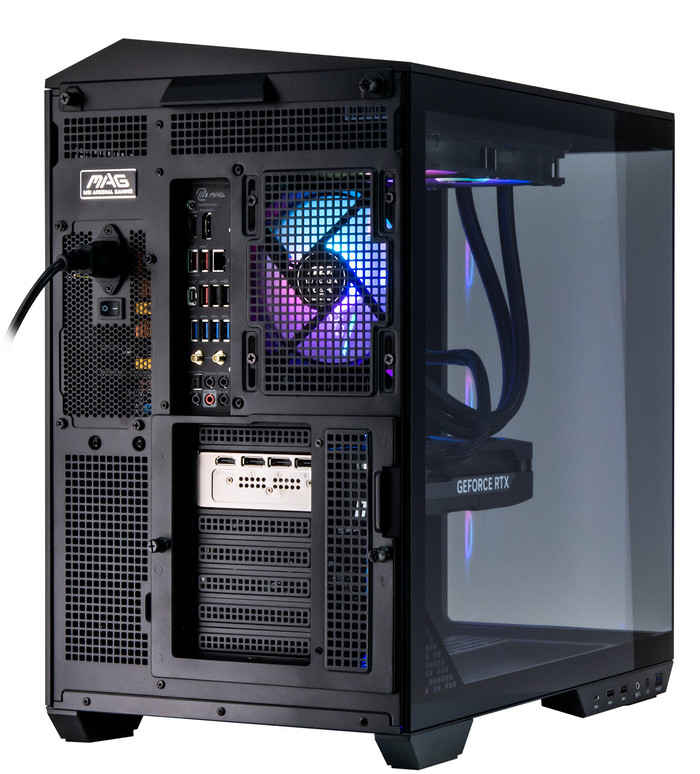 Cobalt x Powered by MSI - Tier 3 - RTX 5080 - Ryzen 7 9800X3D - 64GB - 4TB SSD achterkant