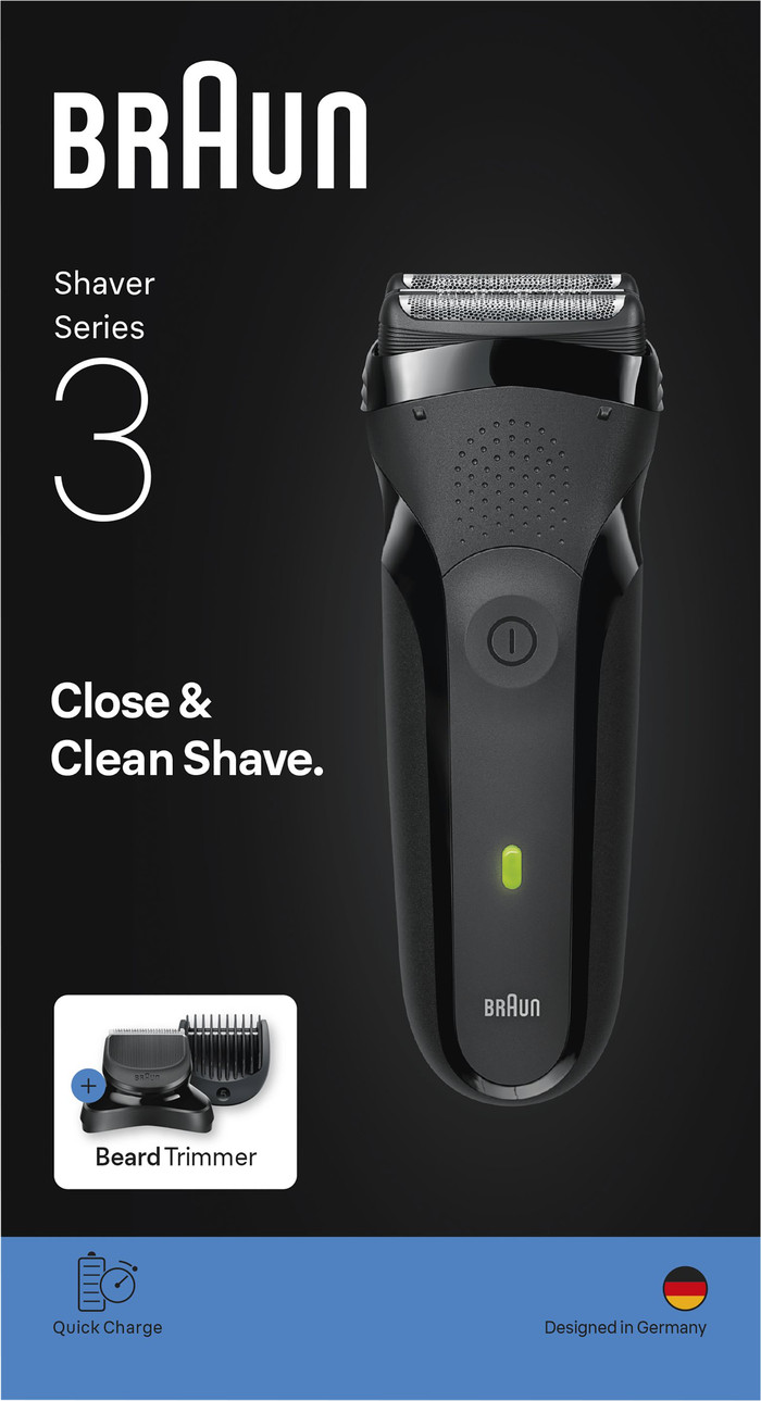 Braun Series 3 300BT Gray packaging
