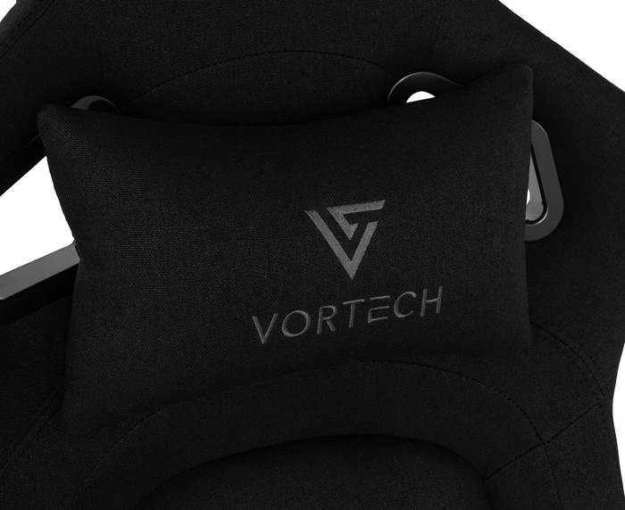 Vortech Pro Gaming Chair Black + Floor Mat detail
