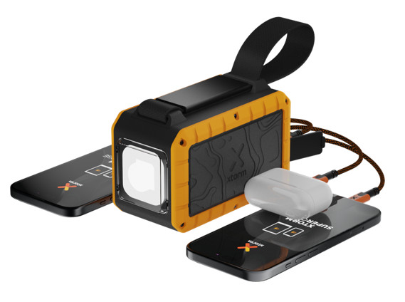 Xtorm Rugged Power Bank 40,000mAh with Fast Charging and Flashlight product in use