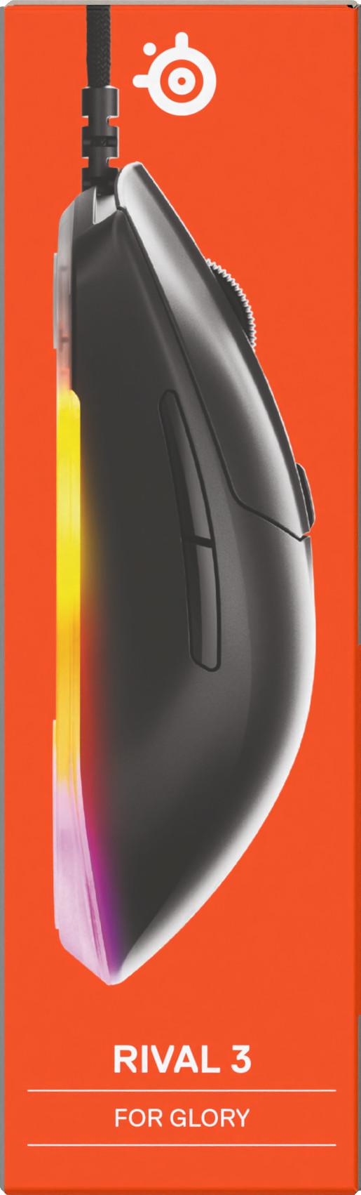 SteelSeries Rival 3 Gen 2 Gaming Mouse Black packaging