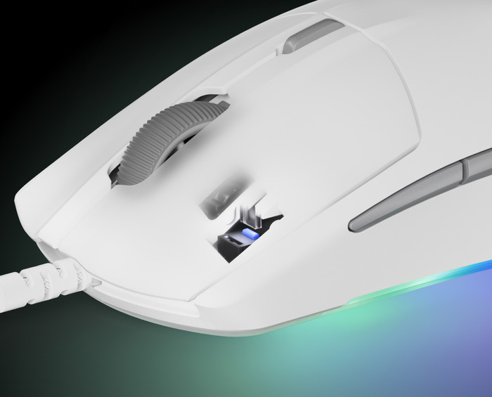 SteelSeries Rival 3 Gen 2 Gaming Muis Wit voorkant