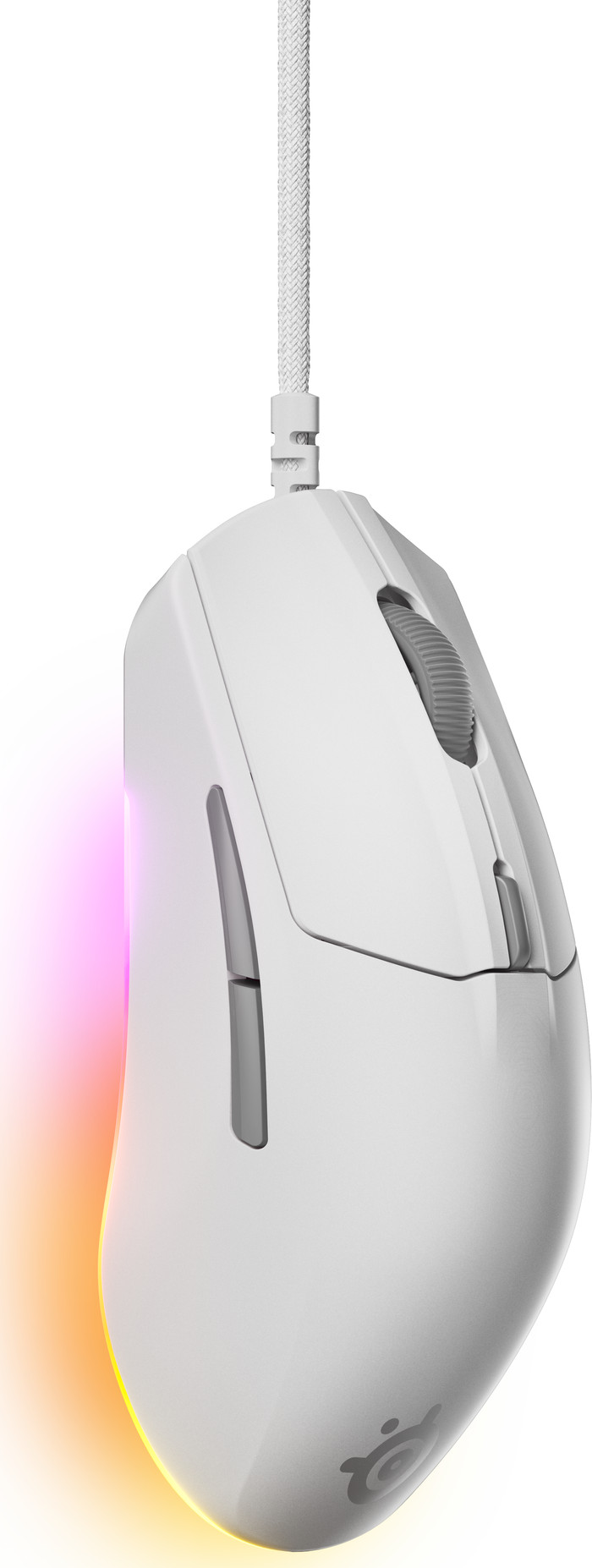 SteelSeries Rival 3 Gen 2 Gaming Muis Wit linkerkant