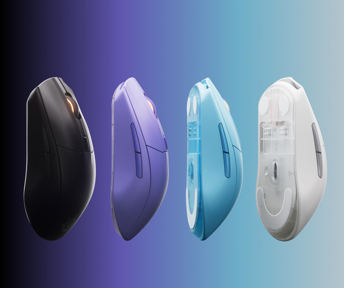 SteelSeries Rival 3 Gen 2 Wireless Gaming Mouse Lavender left side