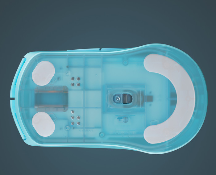 SteelSeries Rival 3 Gen 2 Wireless Gaming Mouse Aqua bottom