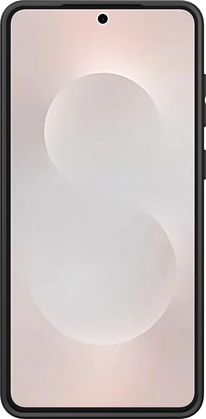 Just in Case Soft Design Samsung Galaxy S25 Edge Back Cover Zwart voorkant