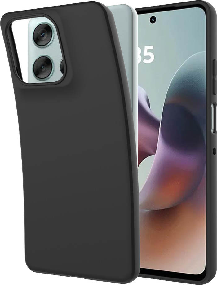 Just in Case Soft Design Motorola Moto G56 Back Cover Black combined product