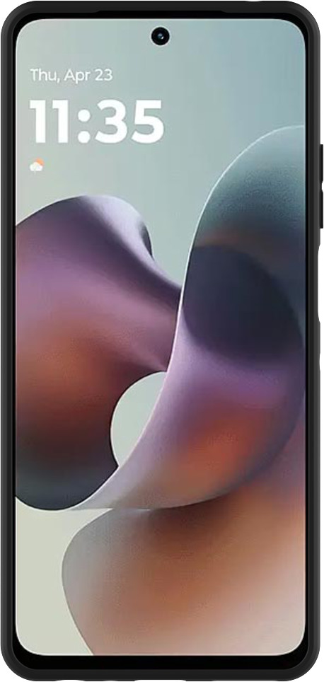 Just in Case Soft Design Motorola Moto G56 Back Cover Black front