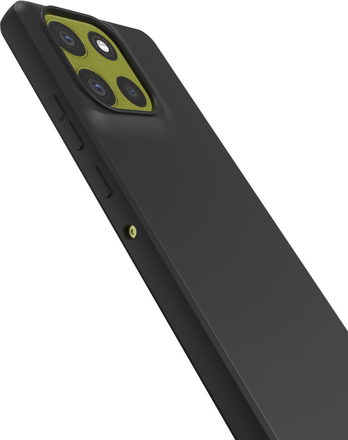 Just in Case Soft Design Motorola Moto G86 Back Cover Zwart onderkant