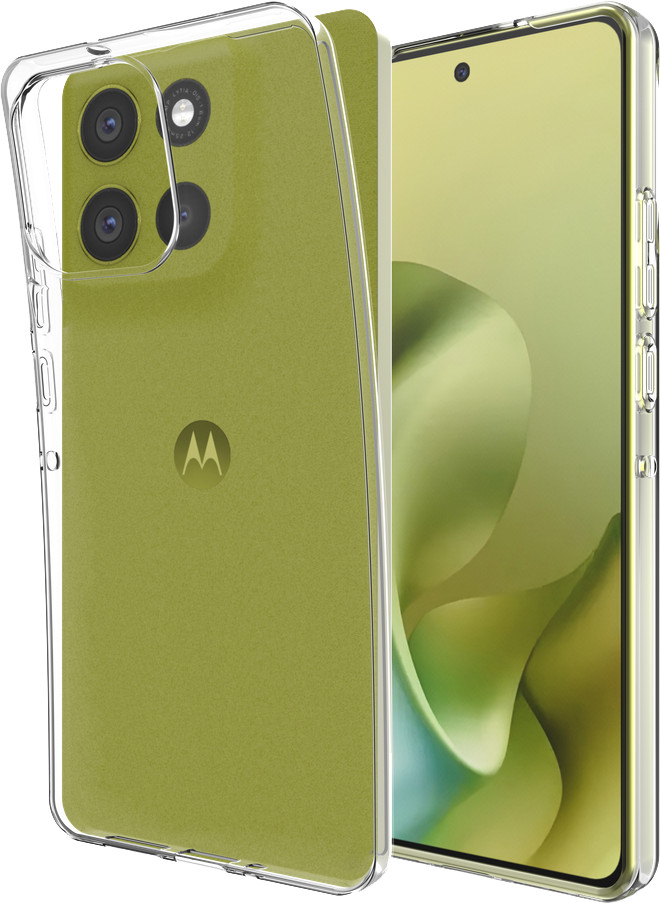 Just in Case Soft Design Motorola Moto G86 Back Cover Transparent combined product