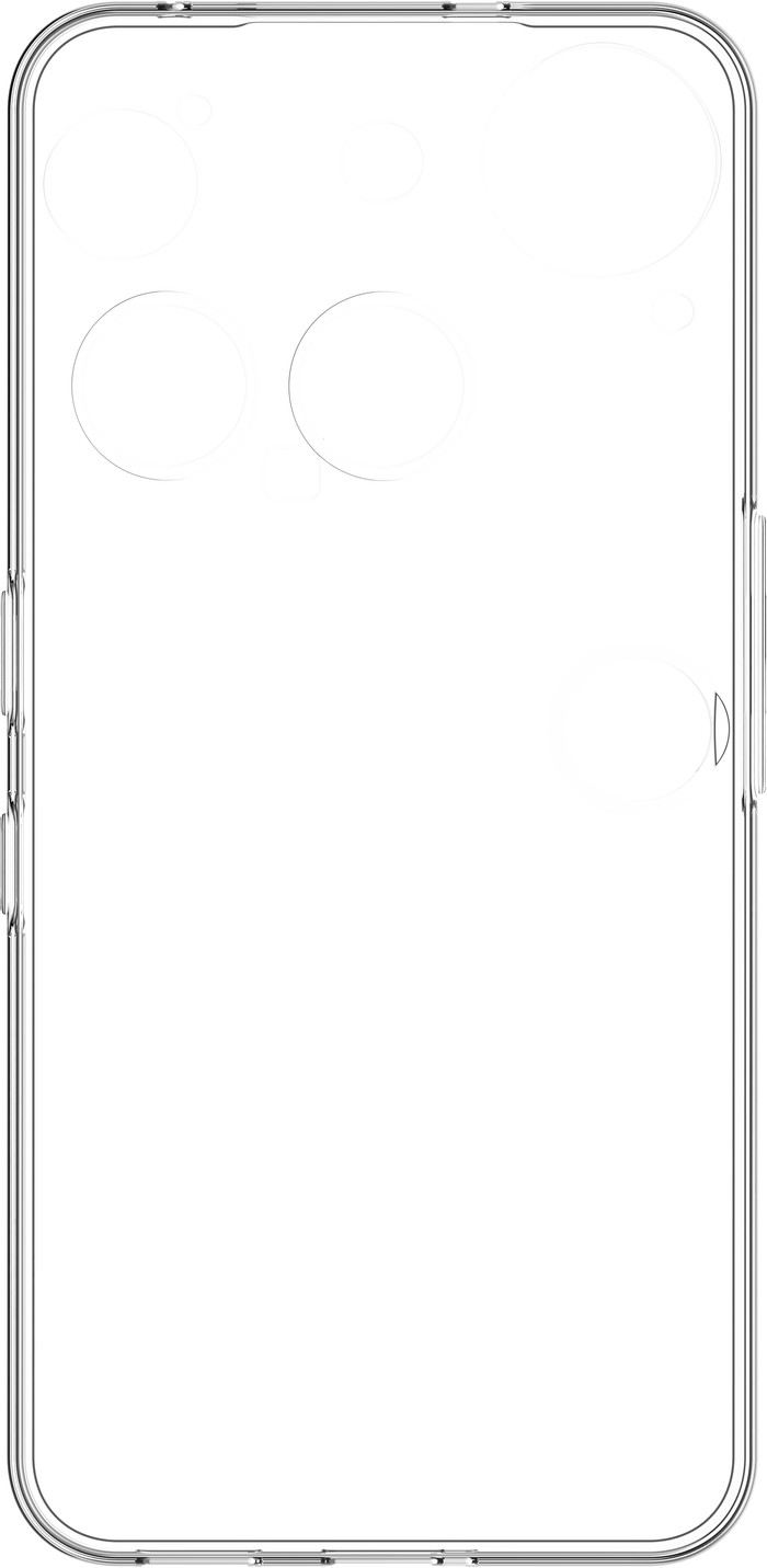 Nothing Phone (3) 256GB Wit 5G + Just in Case Back Cover Transparant voorkant