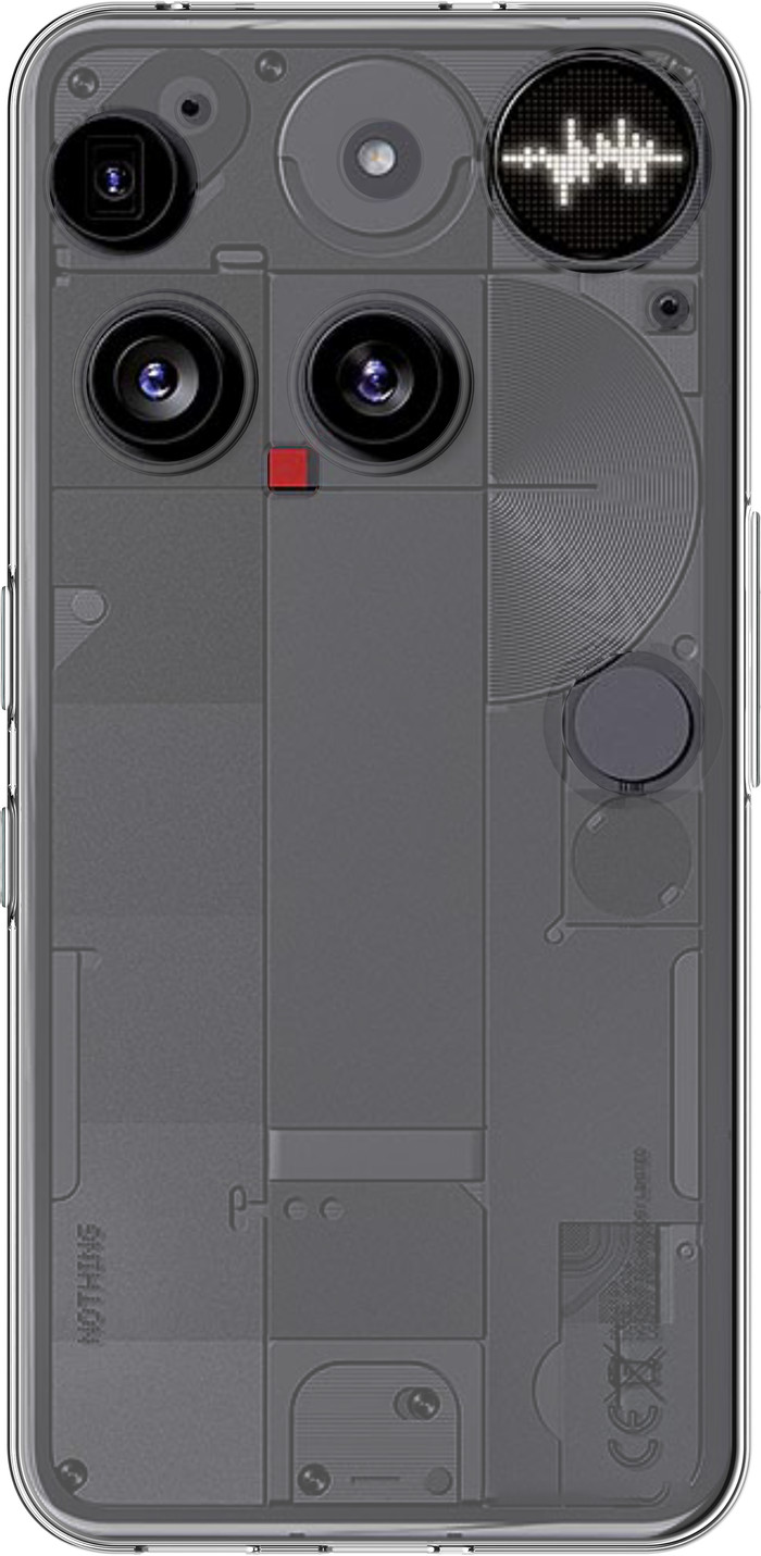 Just in Case Soft Design Nothing Phone (3) Back Cover Transparant Main Image