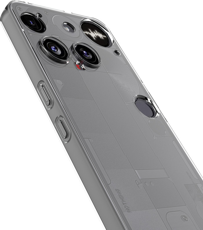 Nothing Phone (3) 256GB Wit 5G + Just in Case Back Cover Transparant onderkant
