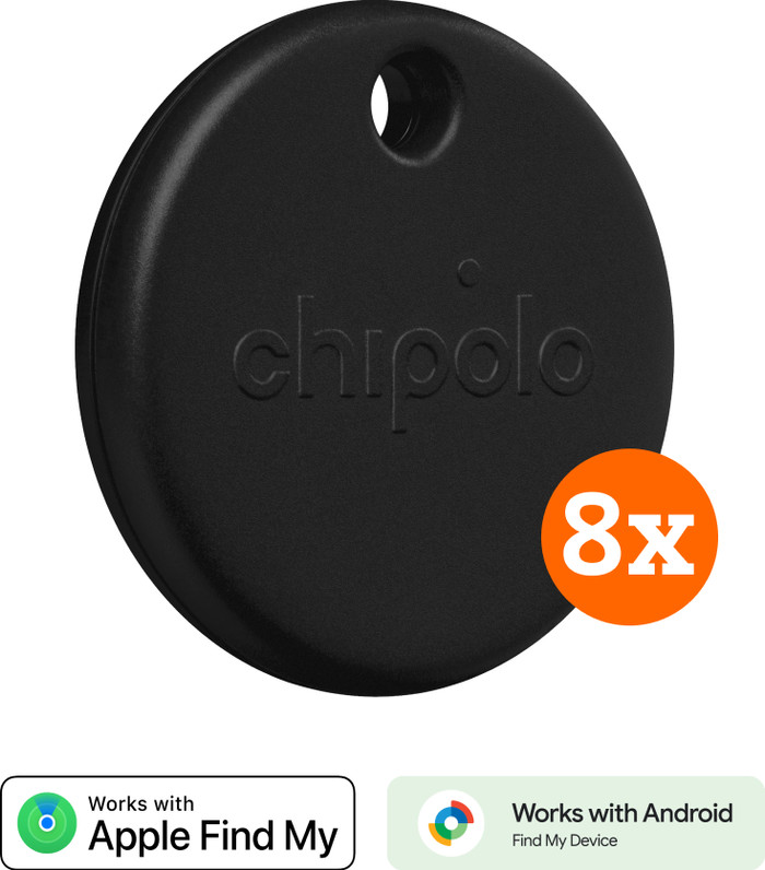 Chipolo POP 8-Pack Zwart Main Image