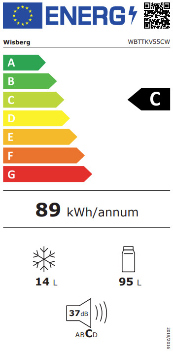 Wisberg WBTTKV55CW energy label