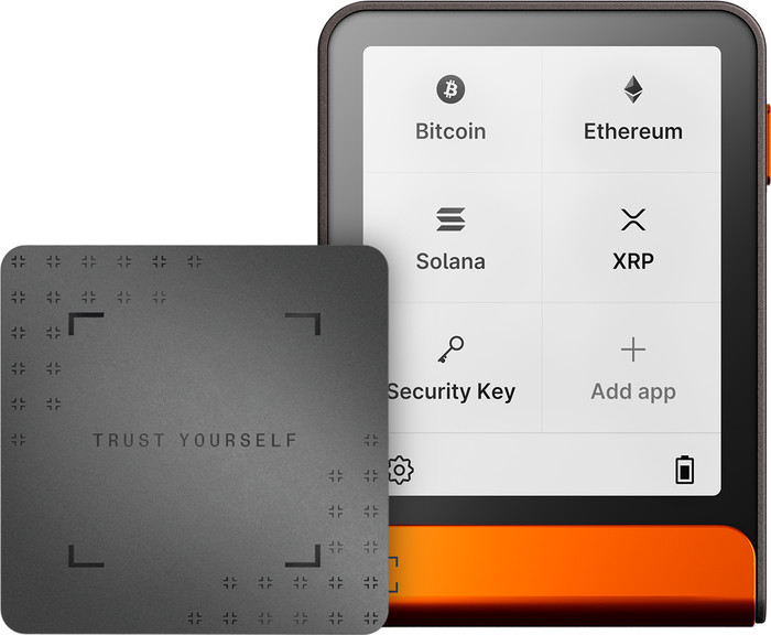 Ledger Flex Orange including Recovery Key Main Image