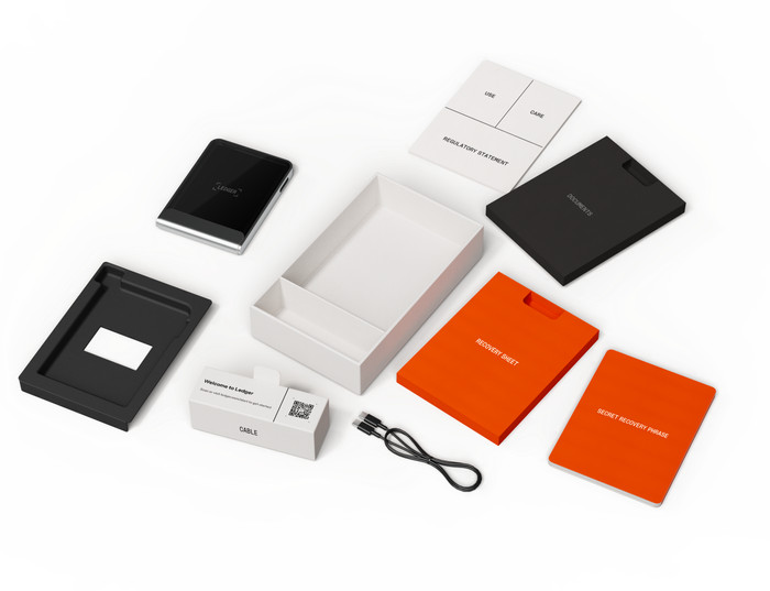 Ledger Flex Orange including Recovery Key accessory