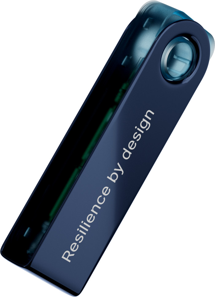 Ledger Nano S Plus Neptune Blue top