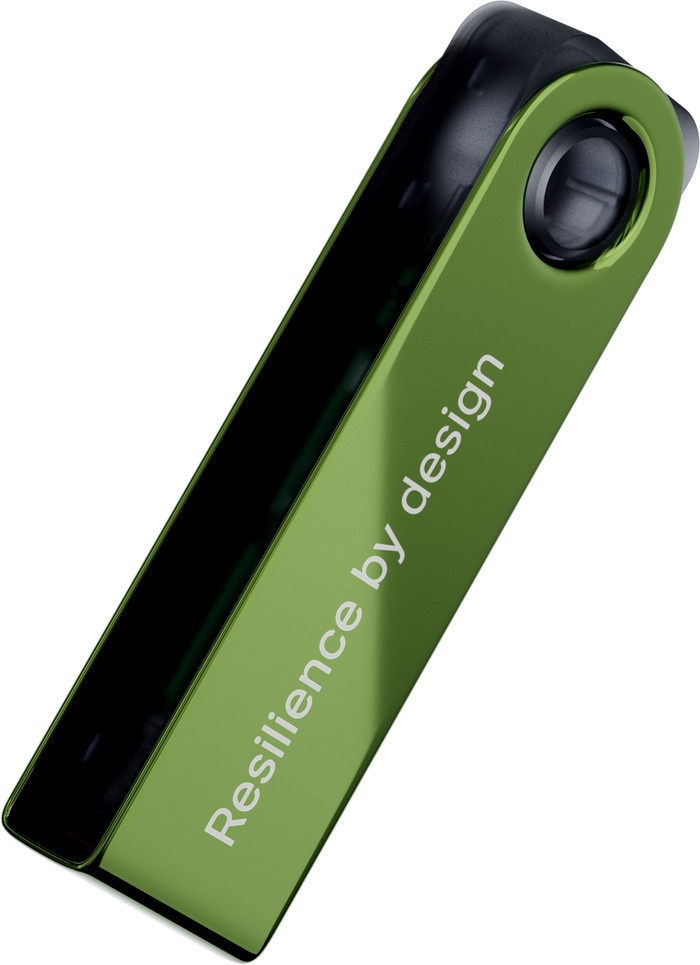 Ledger Nano S Plus Oxidate Green bovenkant