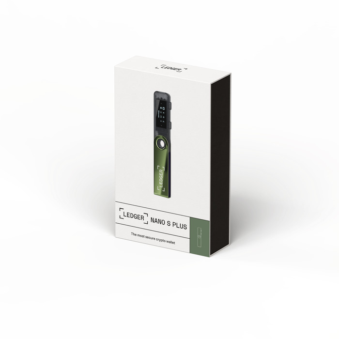 Ledger Nano S Plus Oxidate Green verpakking
