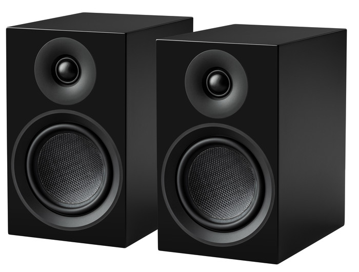 Pro-Ject Colourful Audio System E Zwart rechterkant