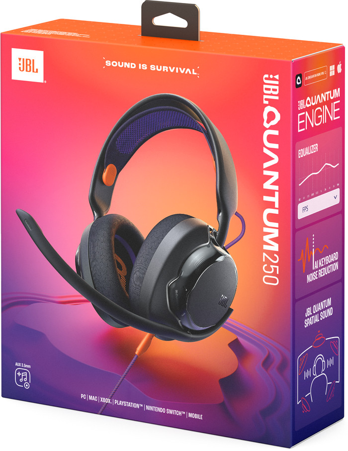 JBL Quantum 250 Zwart verpakking
