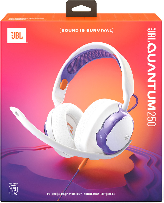 JBL Quantum 250 White packaging