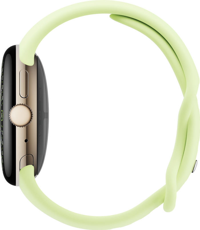 Google Pixel Watch 4 Gold/Green 41mm right side