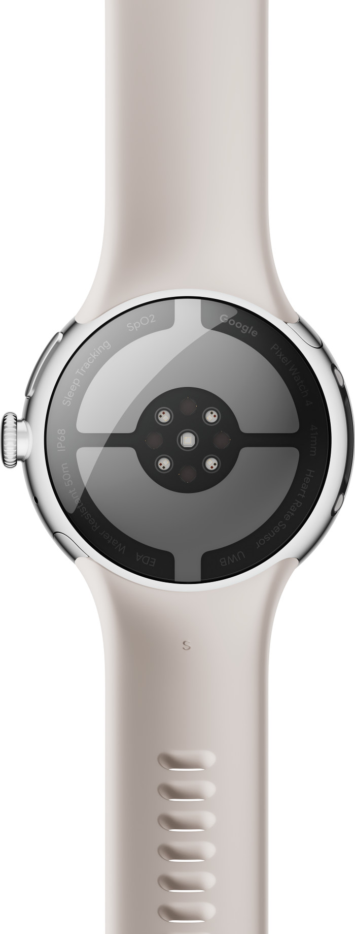 Google Pixel Watch 4 Silver/Cream 41mm back